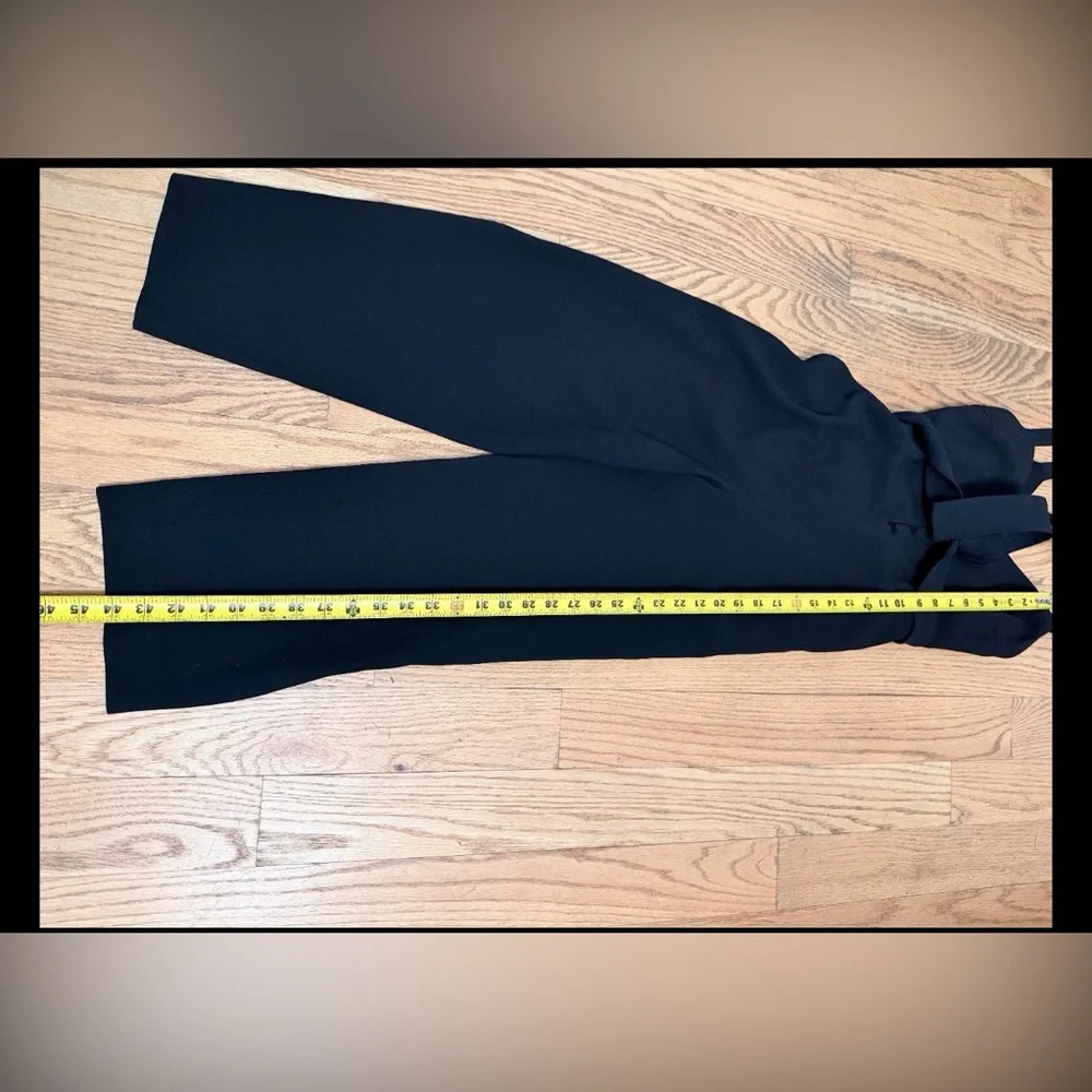 Aritzia Little Moon Petunia Jumpsuit Women's Black Size 4 Classic open back - Picture 7 of 13